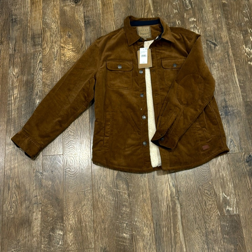Brown Jachs leave lined jacket
